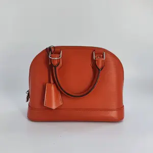 Pre-owned Louis Vuitton Leather Crossbody Bags Piment Epi Alma BB Bag J0062 NO1