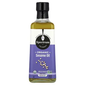 Spectrum Culinary Organic Sesame Oil, Unrefined, 16 fl oz (473 ml)