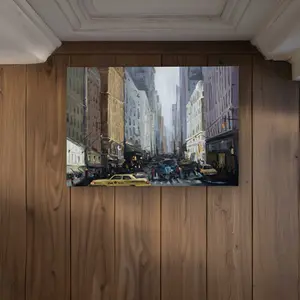 Begin Home Decor CODM1724HC2JOP 17 x 24 in. In The City Door Mat - Industrial Street Scenery Decor