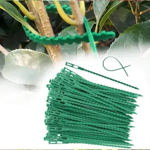 60pcs Adjustable Fishbone Tie Straps, Garden Binding Ties, Garden Supplies, Plant Support for Stems Vines Tomato Plants, Outdoor Lawn Care Balcony Use