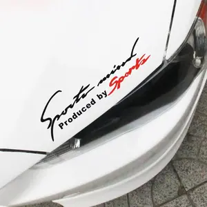 1pc Sports Mind Sticker Racing Hood Side Window Reflective Vinyl Decal Car Accessories External Parts Universal Fit Decal for Cars