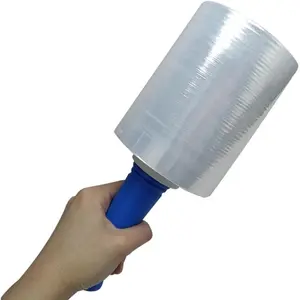 Stretch Wrap 5.11"x1000' Plastic Wrap Roll for Moving Shipping Wrap,Industrial Strength Shrink Packing Wrap Heavy Duty Stretch Film with Handle