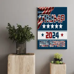 Trump Proud Supporter Design Art Print - Custom Printed Canvas Art for Patriotic Support