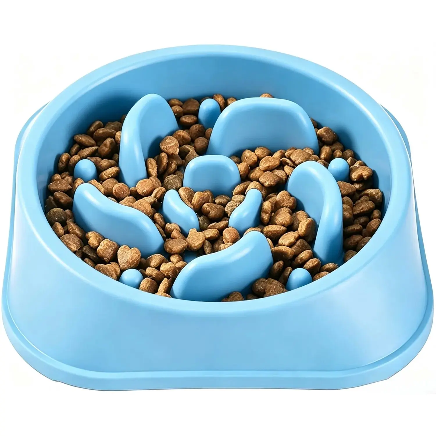 2PCS Slow Feeder Dog Bowls - Anti-Choking Puzzle Maze Dishes, Anti-Slip Interactive Feeding Bowls, Slows Eating, Prevents Bloat for Medium Breeds, Food Bowl