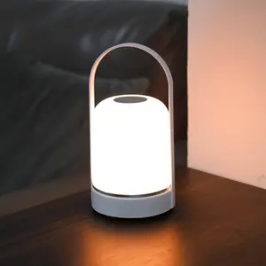 Portable LED Night Light, USB Rechargeable Touch Control Night Light, Decorative Light for Home Bedroom, Living Room, Office