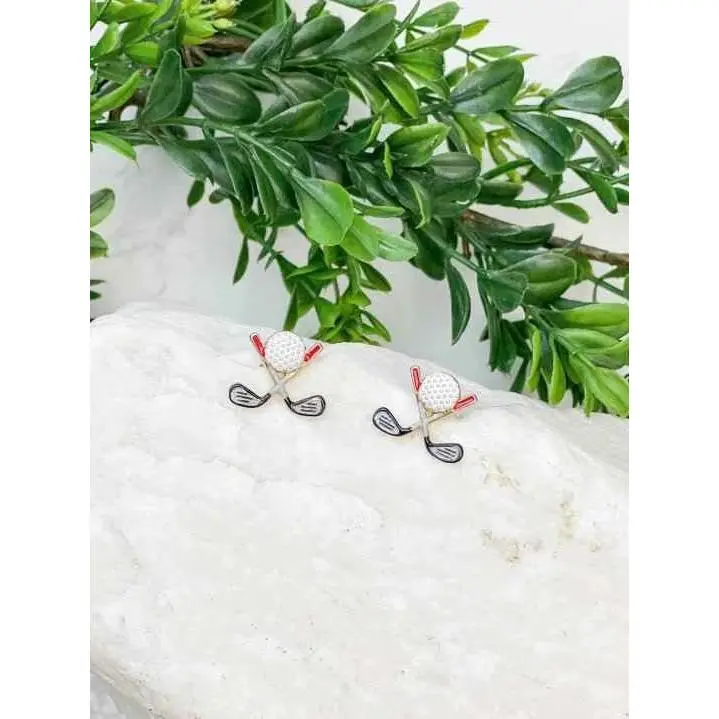 Golf Club Earrings | Subtle Charm