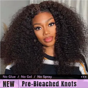 Wiggins Hair Curly Ready Go Wigs Glueless 7x4 Closure Wigs Human Hair For Women 7x5 Pre Cut Pre Bleached Human Hair Wigs