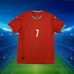 25-26  Away  No. 7 Ronaldo White and Red Short-Sleeved Jersey