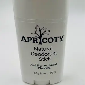 Acai Fruit Activated Charcoal Natural Deodorant Stick - Apricoty Body Care Aluminum