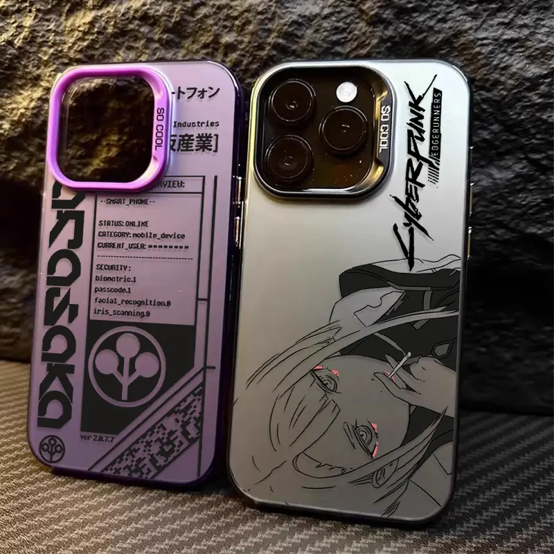 Neon Futuristic Cyber City Hard PC Shockproof Phone Case Trendy Sci-Fi Street Art Anti-Drop Protective Cover Fits Samsung S21 S22 S23 S24 S25 Ultra Plus FE Covey Studio Aesthetic Anime