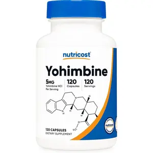 Nutricost Yohimbine HCl 5mg 120 Capsules Gluten Free Non-GMO Healthcare Supplement for Men & Women Dietary Vitamin