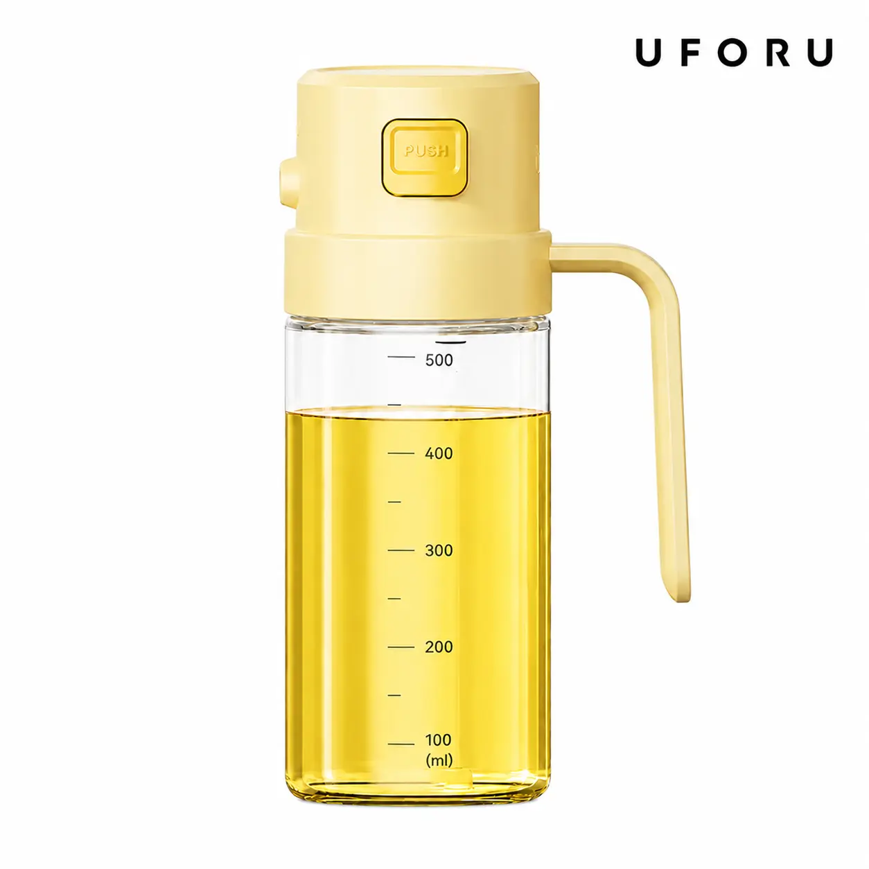 UFORU 2-in-1 Oil Sprayer and Dispenser for Cooking, Olive Oil Spray Bottle with Button-Controlled Nozzle, Wide-Angle Spray Oil Bottle for Air Fryer, Salad, BBQ, Baking and Kitchen Cooking#SummerWins#dealsforyou