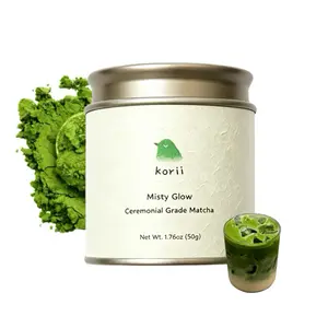 Korii Misty Glow Matcha 50g Tin - First Harvest Ceremonial Grade Matcha Powder