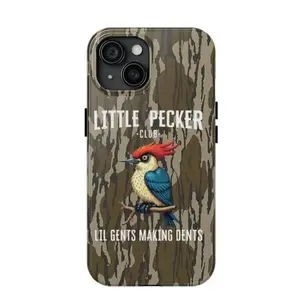 Little Pecker Club Lil Gents Making Dents Bottomland Camo Tough Phone Case iPhone 17 Pro Pro Max, 16, 15, 14, 13, 12, 11