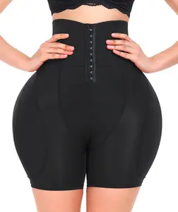 Women  Shapewear Thicker Enhancer Removable 4 Pads Control Panty for Bigger Butt Adjustable Waist Bra