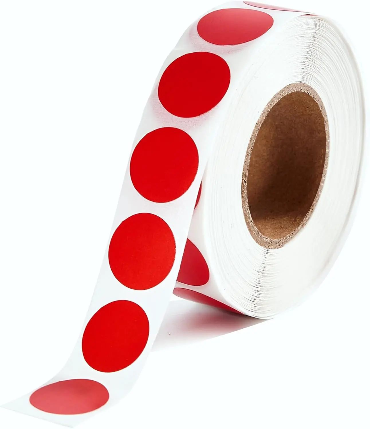 1000 Pcs 1/2 In Round Red Color Circle Dot Stickers, Small Code Labels for Office & Home Marking, Office Stationery Label Supplies