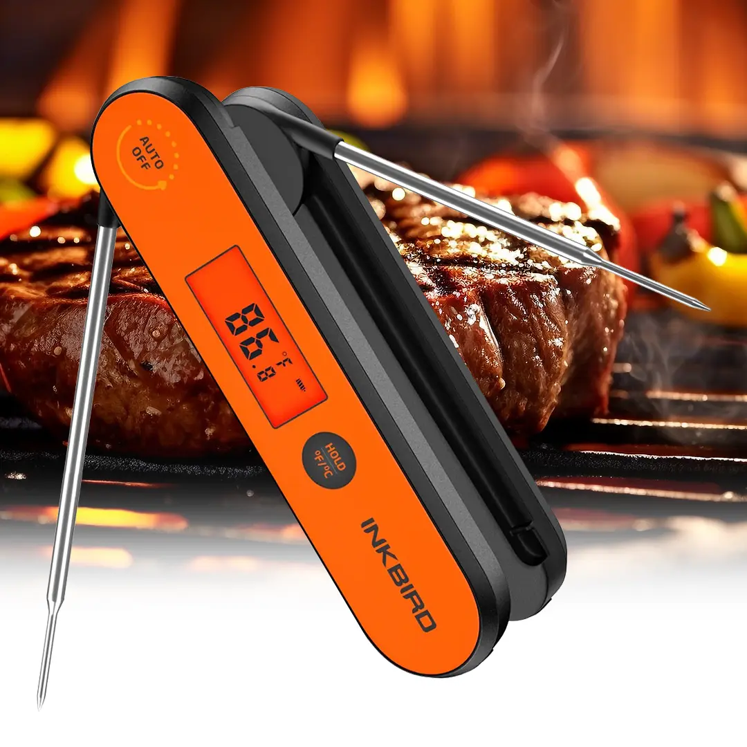 Inkbird meat thermometer, Measuring Wireless thermometer, instant reading display, waterproof, suitable for cooking,kitchen Utensils Grill Food