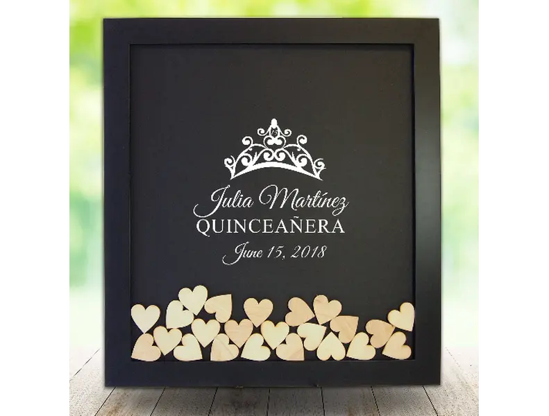 Quinceanera Guest Book Frame