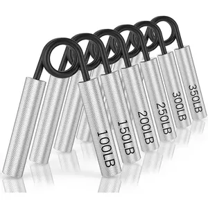 Grip Strength Trainer 4 Pack,50Lb-200Lb Metal Hand Grip Strengthener,Non-Slip Heavy-Duty Forearm Exerciser,Hand Gripper for Muscle Building and Hand Rehabilitation Exercising ZEAGUS