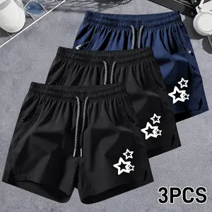 Men’s summer anti-wrinkle shorts — breathable, wrinkle-free casual bottoms with two side pockets, available in multiple colors, comfortable year-round wear suitable for work, home, and vacations.
