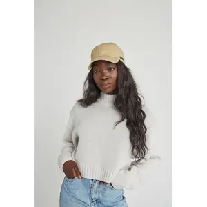 Khaki Satin-Lined Baseball Hat