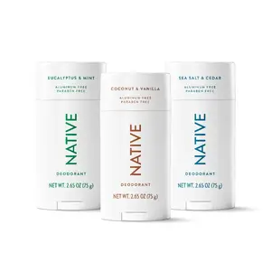 NATIVE Deodorant Stick Discovery - Aluminum-Free, 72-Hour Odor Protection, Natural Ingredients, Paraben-Free, Phthalate-Free, Sulfate-Free