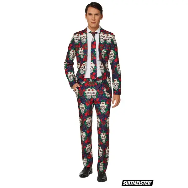 Men's Day of the Dead Suitmeister Suit Costume