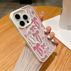 2026 Leopard Bow Pattern Clear Magnetic Phone Case, Compatible with MagSafe Silicone Bumper Protective Cover For iPhone X 11 12 13 14 15 16 17 Pro Max Plus