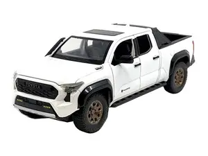 2024 Toyota Tacoma Trailhunter Edition – White (Limited Edition) Diecast 1:24 Scale Model - MiJo H08777WH