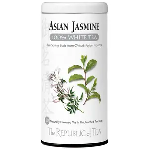 The Republic of Tea Asian Jasmine White Tea, 50 Tea Bags