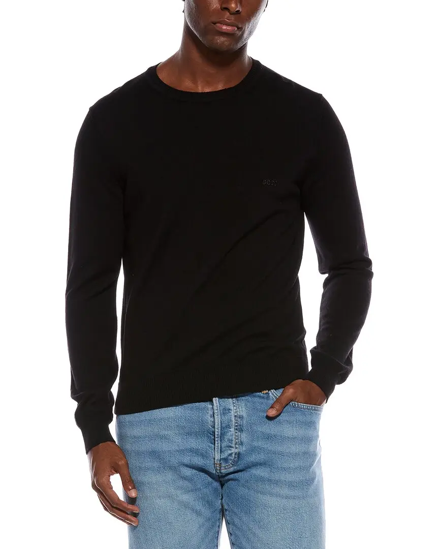 BOSS Hugo Boss Bagritte Wool Crewneck Sweater