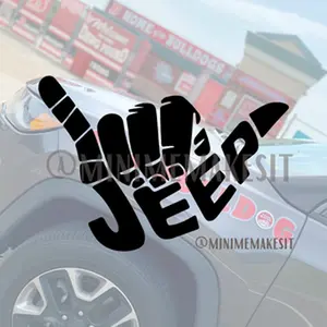 Just Hang Loose Jeep Decal