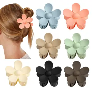 Flower Claw Clip 7 PCS Claw Clips, Hair Clips For Women Non Slip, Claw Clips for Thick Hair Women Girls Gifts, 7 Colors