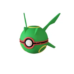 Rayquaza - Inspired 3D Printed Poke Ball Collectible