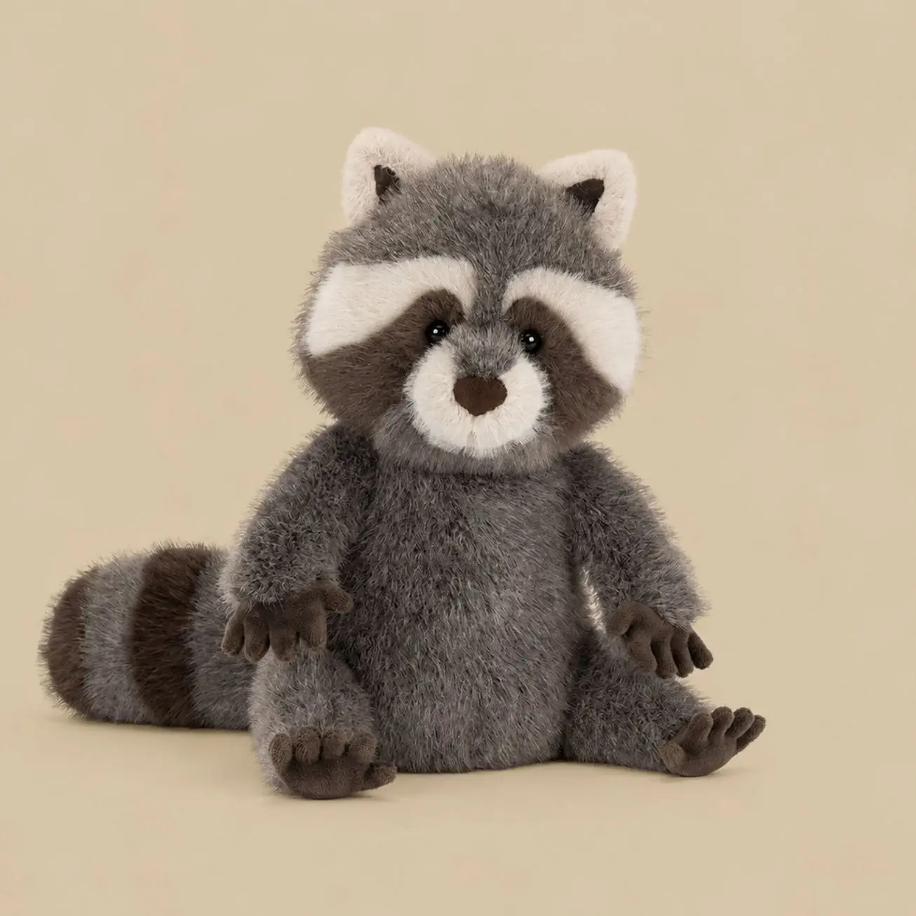 Jellycat Trixiwoo Raccoon Plush Stuffed Animal – Ultra Soft Raccoon Plush Toy, Cute Woodland Collectible Gift for Kids & Adults