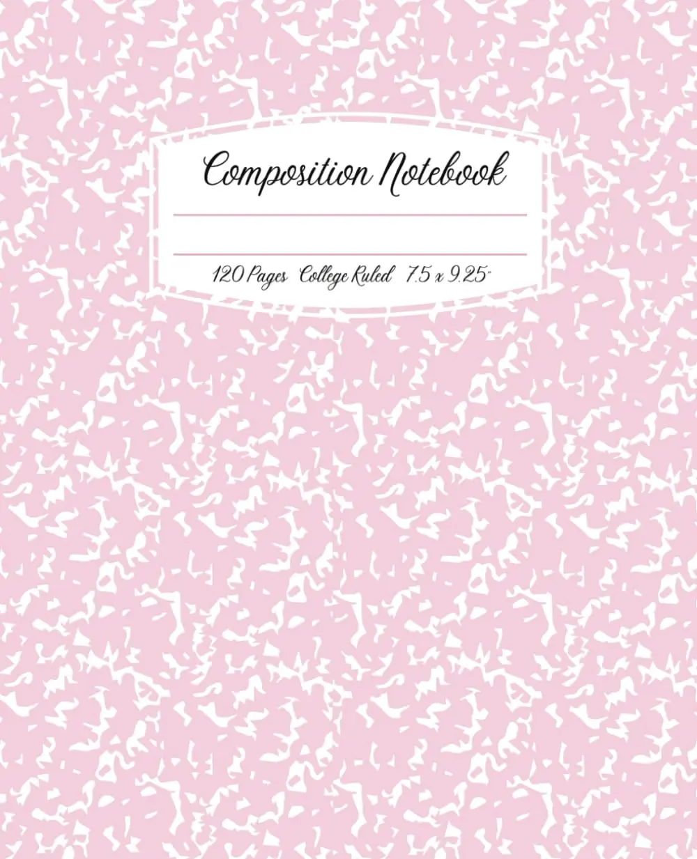 Pink Composition Notebook College Ruled Pastel Light Pink Coquette Preppy Aesthetic For Girls Women Teens Kids 120 Pages 7.5 x 9.25" Journal Writing School