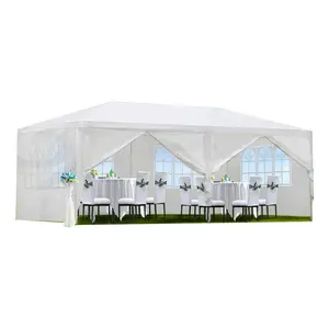 10X20/30 FT Canopy Tent, Outdoor Event Gazebo with Removable Sidewalls, Waterproof Gazebo Shelter for for Receptions, Party, Wedding, Corporate Events