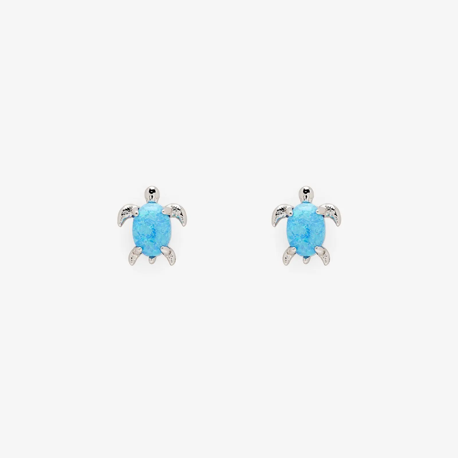 Opal Sea Turtle Earring
