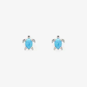 Opal Sea Turtle Earring