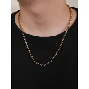 Men's Classic Paperclip Chain Necklace | High-End Thin Chain Commuting Versatile Neckwear