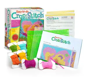 4M Easy-To-Do Cross Stitch -DIY Sewing Craft Kit