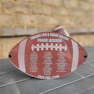 Football Coach Plaque - Personalized Football Coach Appreciation Gift, End of Season Gift for Football Coach