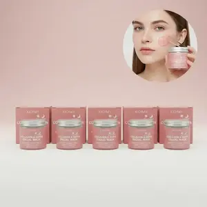 Collagen & Biotin Skin Repair Facial Mask Bundle, 50g Peel-off Masks with Hyaluronic Acid, Moisturizing, Firming, Revitalizing for All Skin Types Adults