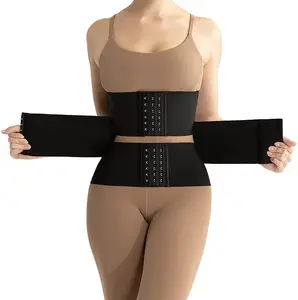 3-Section Seamless Waist Trainer Women Adjustable Compression Shapewear Tummy Control & Chest Support