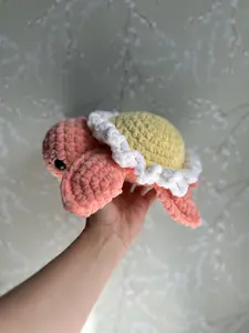 Daisy Sea Turtle Crochet Plushie