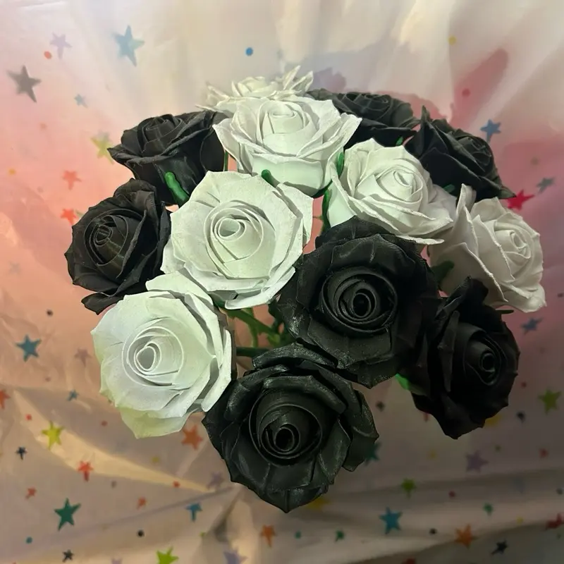 Forever Roses 3D Printed Bouquet - Customizable Colors for Valentine's Day & Anniversaries - Lasts a Lifetime - Perfect Gift