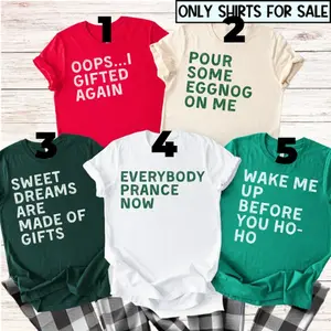 Comfort Color Custom Family Christmas Shirts, Christmas Song Puns T-Shirt, Christmas Group Shirt, Group Holiday TShirt, Christmas Shirt, Funny Matching Xmas Tees