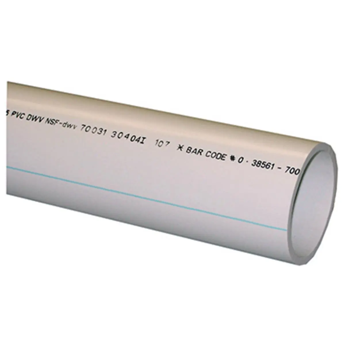 GENOVA PRODUCTS 70035 Schedule 40 PVC Pipe - 3 in. Diameter x 5 ft. Length, Use for Drain, Waste, and Vent (DWV) Systems, Vent-Ready for Boating Water Sports Applications, Use For Vent