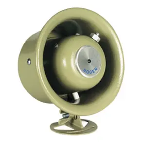 212 MAIN All-Metal 7.5W Compact Reflex Horn Constant-V (CV) Audio Paging Speaker, Full-Range Sound, with Impedance Switch (wgiTran)