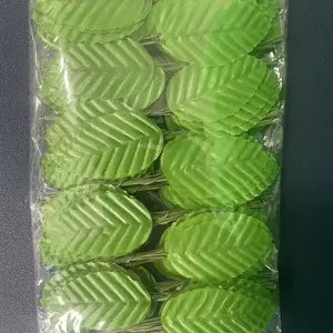 100 Pieces Pack of Realistic Artificial Leaves, Perfect for Home Decor and Craft Projects, Faux Foliage for Any Occasion